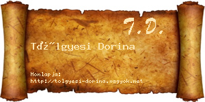 Tölgyesi Dorina névjegykártya